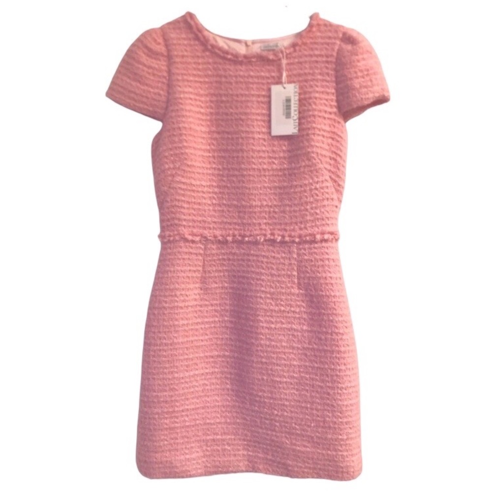 Classic Pink Textured Mini Dress - Brand: